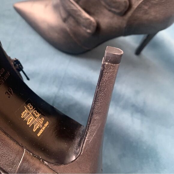 Made in Italy High End‎ High Heels Ankle  Leather Boots 8,5 - Picture 6 of 10